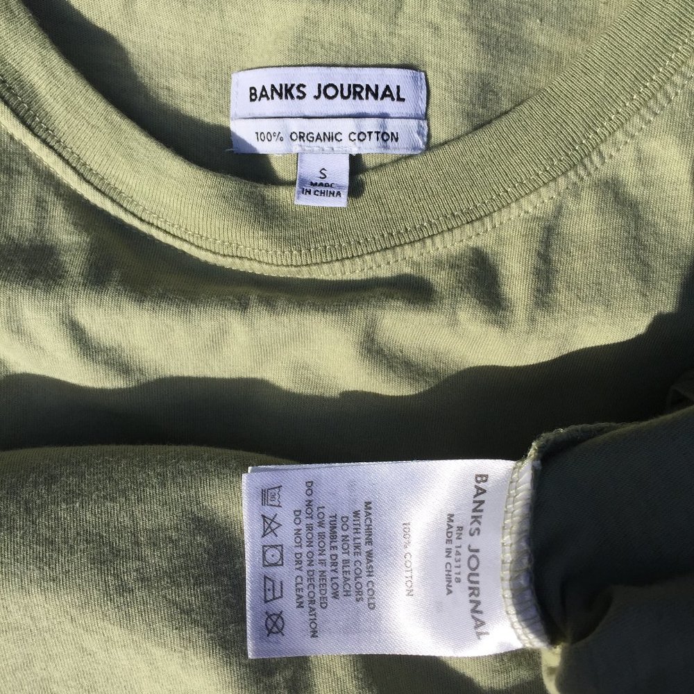 Banks Journal Primary Classic Tee (Mens) Size Small, Green Tea